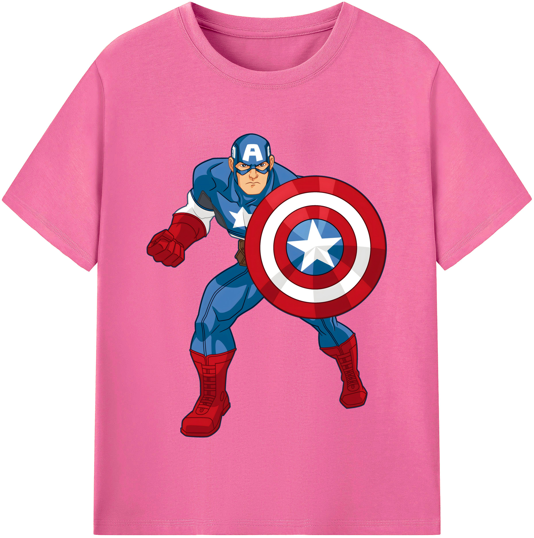 （画像用） アベンジャーズ The Avengers レディースカジュアルプリントTシャツ（綿100％）